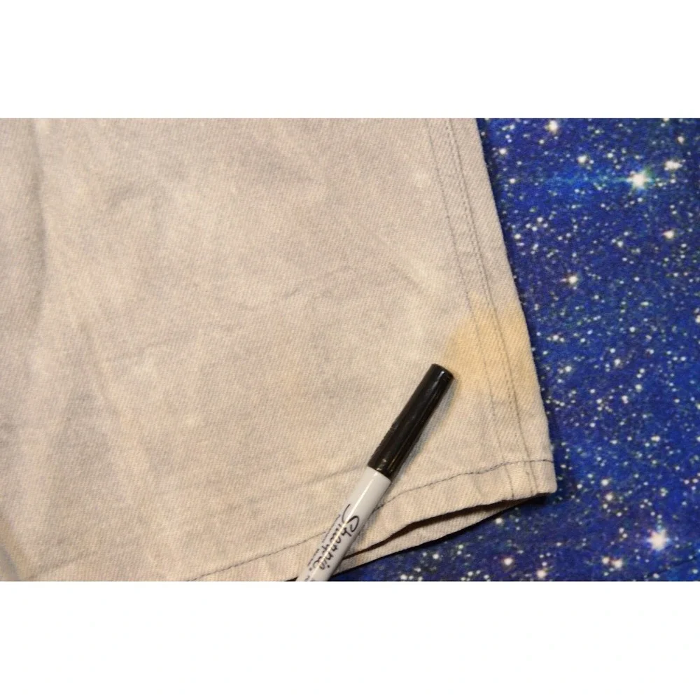 Vintage Ben Davis Gorilla Cut Work‎ Pants Mens 40 Light Gray Cotton Zip Fly